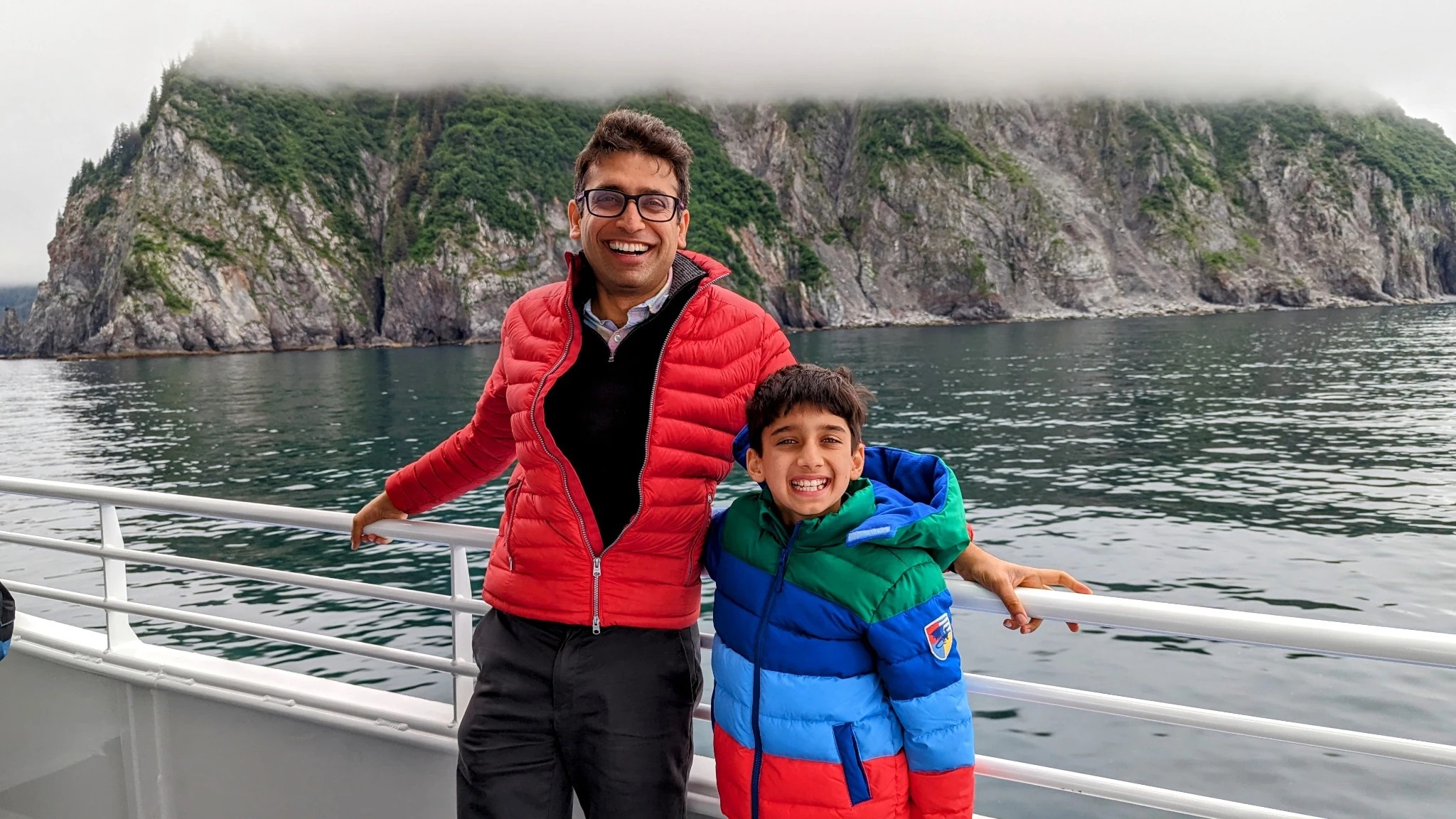 Sameer Vermani with his son Ruhaan