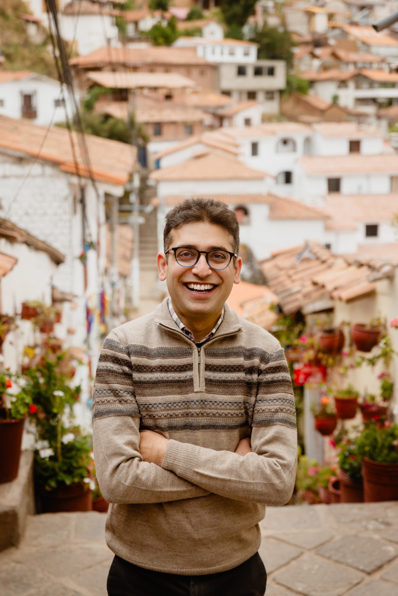 Sameer Vermani smiling in Cusco
