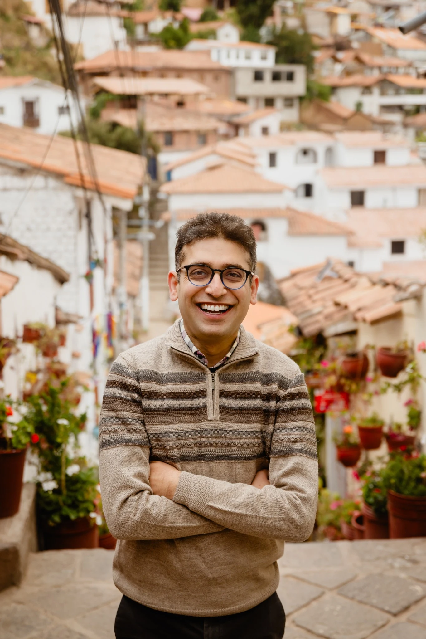 Sameer Vermani smiling in Cusco